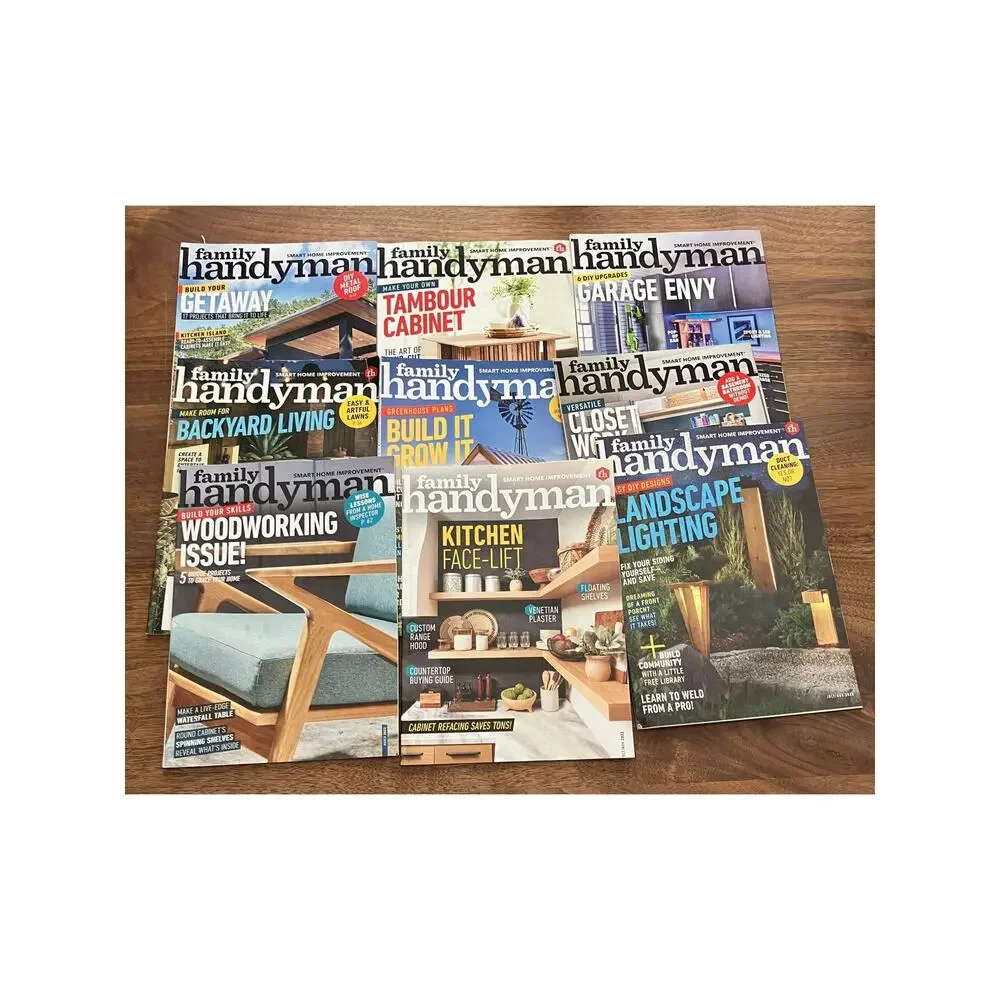 Lot of 9 Family Handyman Magazines | DIY Projects, Woodworking, Home Improvement